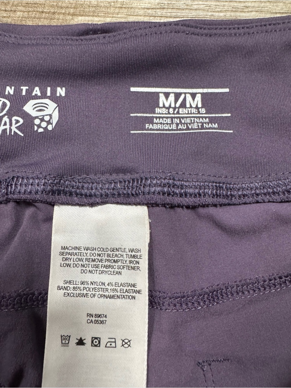 Mountain Hard Wear Purple Athletic Shorts Size Medium - Picture 4 of 7